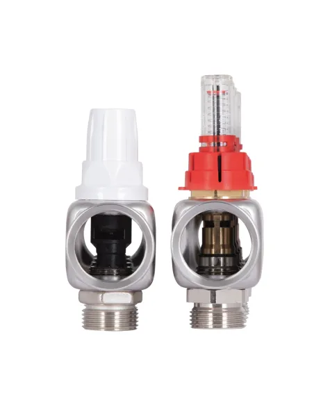 Колектор для теплої підлоги Icma № К073 4 виходи, з витратомірами