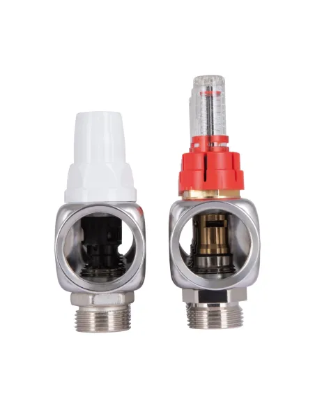 Колектор для теплої підлоги Icma № К073 5 виходів, з витратомірами