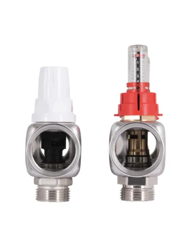 Коллектор для теплого пола Icma № К073 7 выходов, с расходомерами