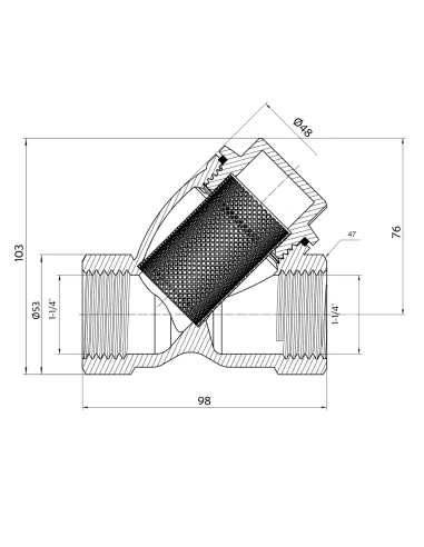 Фільтр грубої очистки Thermo Alliance Forte 1 1/4 дюйма