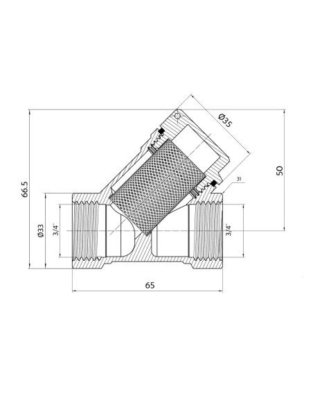 Фильтр грубой очистки Thermo Alliance Standart 3/4 дюйма