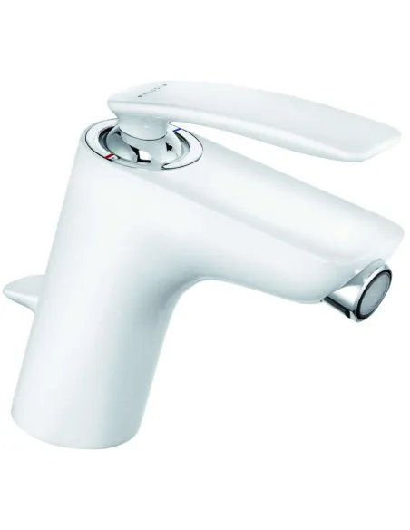 Смеситель для биде Kludi Balance 522169175 (однорычажный, с донным клапаном, белый/хром) - 1