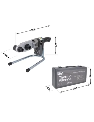 Паяльник для пластиковых труб Thermo Alliance STD-101, d20-32, 600 Вт, автоматический