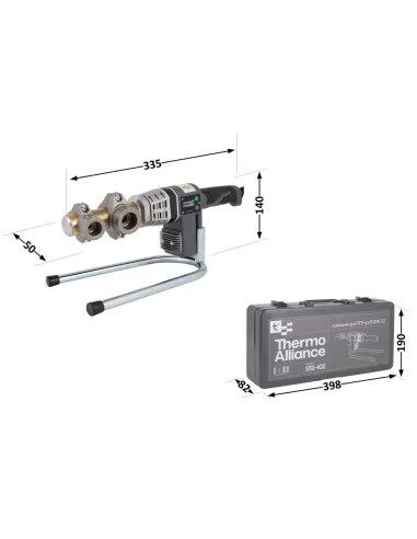 Паяльник для пластиковых труб Thermo Alliance STD-102, d20-32, 700 Вт, автоматический