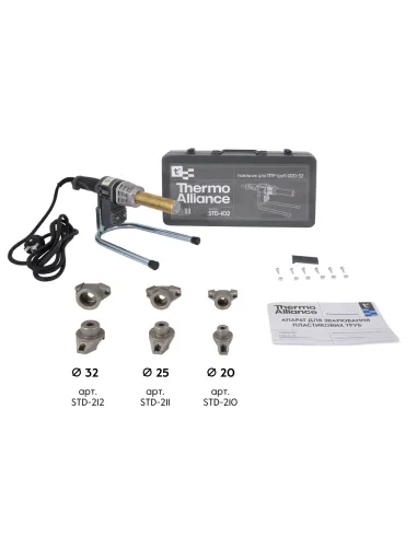 Паяльник для пластикових труб Thermo Alliance STD-102, d20-32, 700 Вт, автоматичний