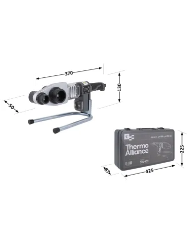 Паяльник для пластикових труб Thermo Alliance STD-103, d20-63, 800 Вт, автоматичний