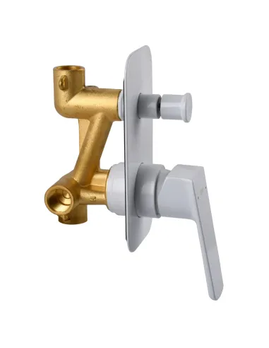 Змішувач для душу вбудований Topaz Lexi TLG 21205-H57-W із душовим набором, білий матовий купити у Дніпрі та Києві - ціна від КТ