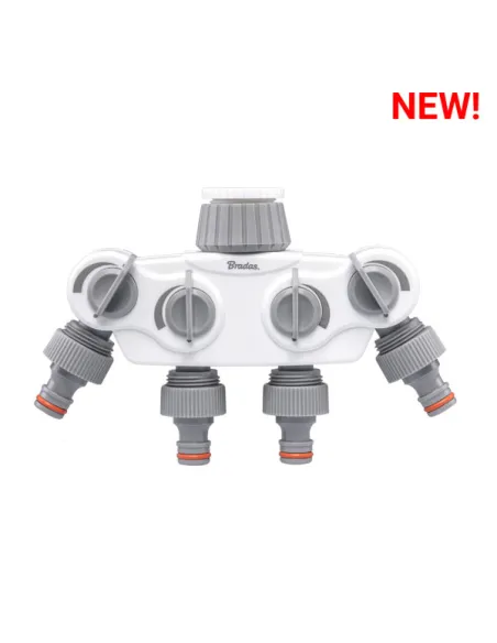 Розподільник Bradas Solid White Line WL-3034K із чотирма кранами