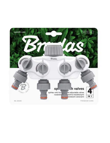 Розподільник Bradas Solid White Line WL-3034K із чотирма кранами