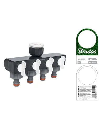 Распределитель Bradas White Line WL-3033 с четырьмя кранами