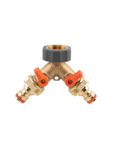 Тройник для коннектора Bradas Brass BR-S2222 с краном Тройник для коннектора Bradas Brass BR-S2222 с краном
