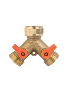 Тройник для коннектора Bradas Brass BR-2234 с краном