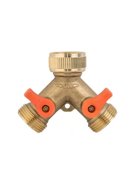 Тройник для коннектора Bradas Brass BR-2234 с краном