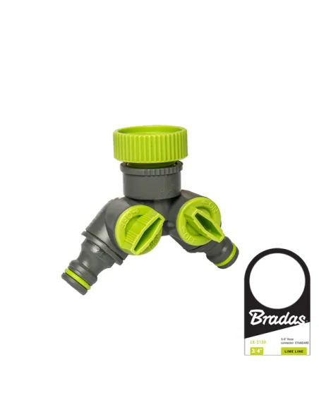 Тройник для коннектора Bradas Lime Line LE-2222 с краном Тройник для коннектора Bradas Lime Line LE-2222 с краном