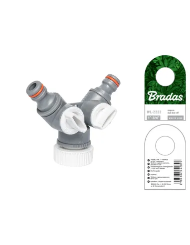 Трійник для конектора Bradas White Line WL-2222 із краном
