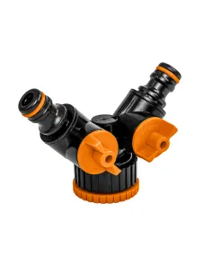 Тройник для коннектора Bradas Black Line ECO-PWB2222L с краном