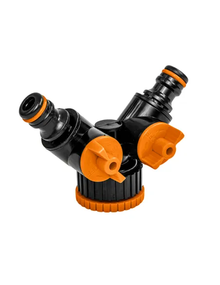 Тройник для коннектора Bradas Black Line ECO-PWB2222L с краном Тройник для коннектора Bradas Black Line ECO-PWB2222L с краном