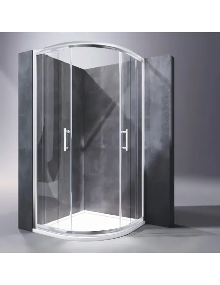 Душова кабіна без піддону Koer SR SC04-100x100x195-TR-01, напівкругла Душова кабіна без піддону Koer SR SC04-100x100x195-TR-01, напівкругла