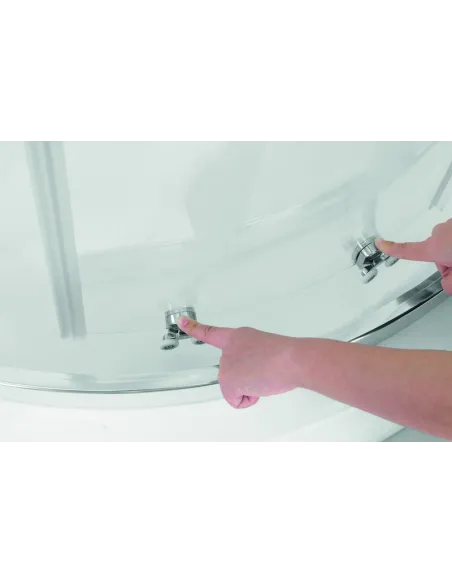 Душевая кабина без поддона Koer SR SC04-100x100x195-TR-01, полукруглая Душевая кабина без поддона Koer SR SC04-100x100x195-TR-01, полукруглая