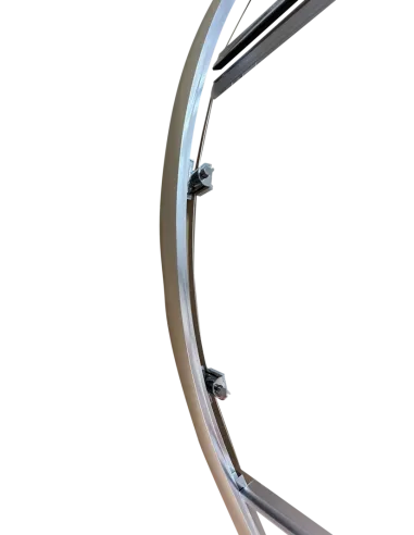 Душова кабіна без піддону Koer SR SC04-90x90x195-TR-01, напівкругла