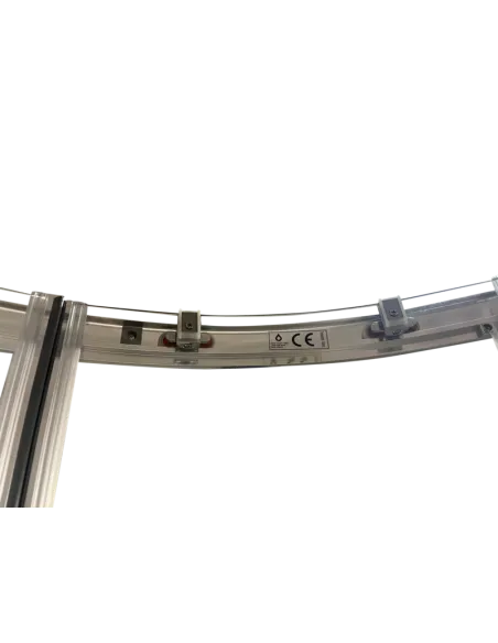 Душова кабіна без піддону Koer SR SC04-90x90x195-TR-01, напівкругла