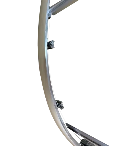 Душевая кабина без поддона Koer SR SC04-90x90x195-TR-01, полукруглая