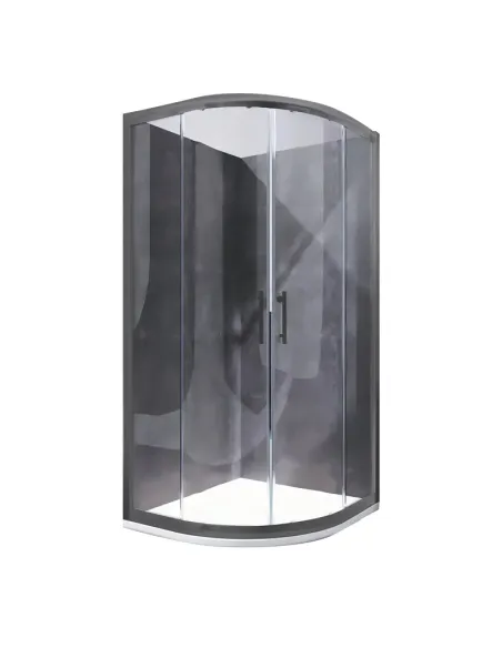 Душевая кабина без поддона Koer SR SC04-90x90x195-TR-07, полукруглая