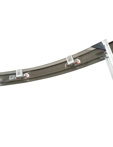 Душова кабіна без піддону Koer SR SC04-90x90x195-TR-07, напівкругла