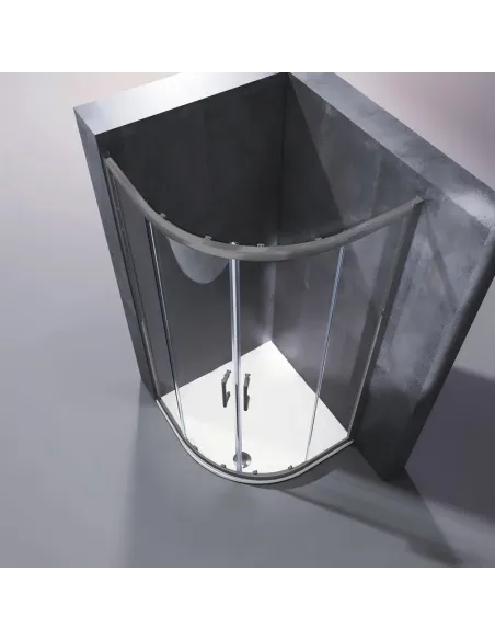 Душова кабіна без піддону Koer SR SC04-90x90x195-TR-07, напівкругла Душова кабіна без піддону Koer SR SC04-90x90x195-TR-07, напівкругла