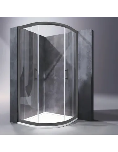 Душевая кабина без поддона Koer SR SC04-90x90x195-TR-07, полукруглая
