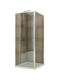 Душевая кабина без поддона Koer SR SC05-90x90x195-TR-01, квадратная