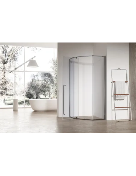 Душевая кабина без поддона Koer SR SC06-90x90x200-TR-07, пятиугольная