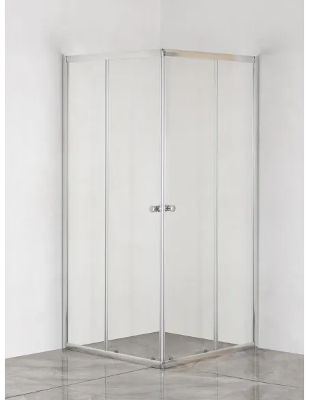 Душова кабіна без піддону Mixxus Cubic SC01-90x90x185-TR Chrome, квадратна Душова кабіна без піддону Mixxus Cubic SC01-90x90x185-TR Chrome, квадратна