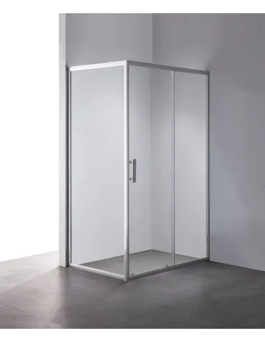 Душова кабіна без піддону Mixxus Hard SC01-120x80x185-TR Chrome, прямокутна