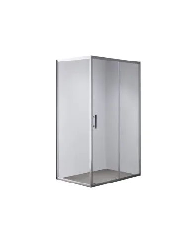 Душевая кабина без поддона Mixxus Hard SC01-120x80x185-TR Chrome, прямоугольная