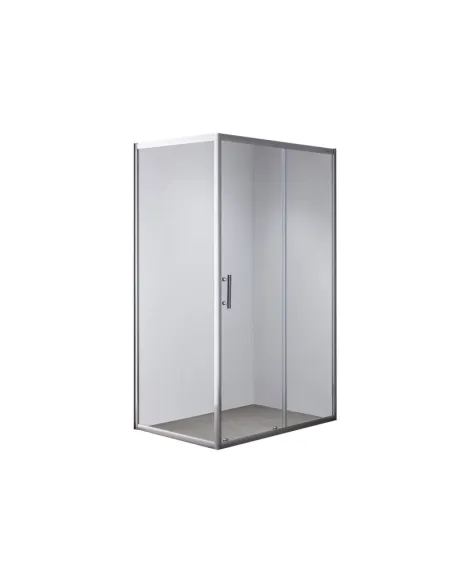 Душевая кабина без поддона Mixxus Hard SC01-120x80x185-TR Chrome, прямоугольная