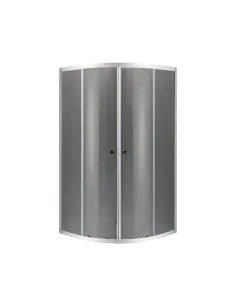 Душевая кабина без поддона Mixxus Plain SC01-90x90x185-GR Chrome, полукруглая