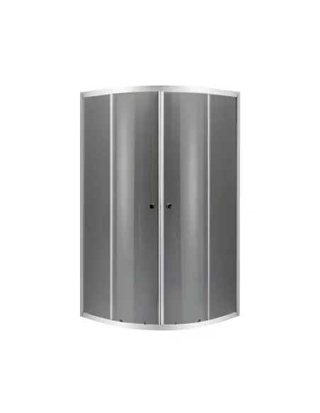 Душевая кабина без поддона Mixxus Plain SC01-90x90x185-GR Chrome, полукруглая