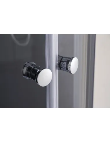 Душова кабіна без піддону Mixxus Plain SC01-90x90x185-TR Chrome, напівкругла