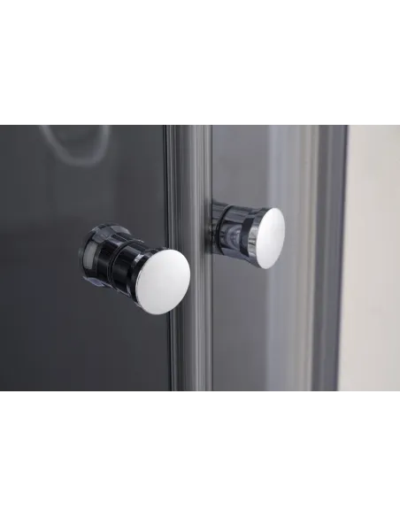 Душевая кабина без поддона Mixxus Plain SC01-90x90x185-TR Graphite, полукруглая Душевая кабина без поддона Mixxus Plain SC01-90x90x185-TR Graphite, полукруглая