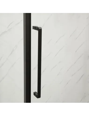 Душова кабіна без піддону Mixxus Premium Bevel SC01-100x80x195-TR Black, прямокутна