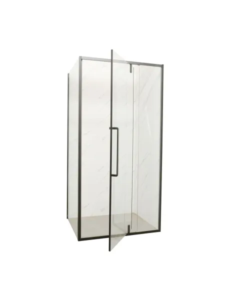 Душова кабіна без піддону Mixxus Premium Bevel SC01-100x80x195-TR Black, прямокутна Душова кабіна без піддону Mixxus Premium Bevel SC01-100x80x195-TR Black, прямокутна