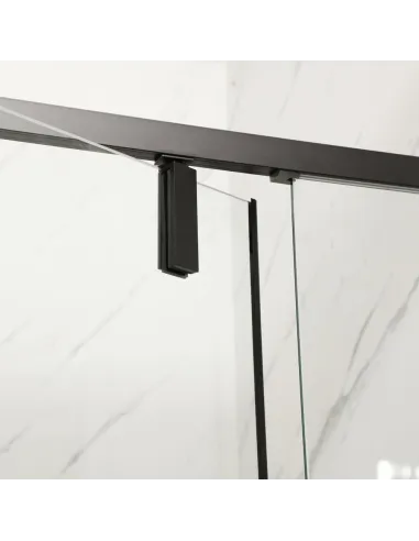 Душова кабіна без піддону Mixxus Premium Bevel SC01-100x80x195-TR Black, прямокутна