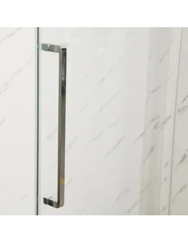 Душевая кабина без поддона Mixxus Premium Bevel SC01-100x80x195-TR Chrome, прямоугольная