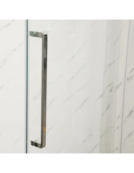 Душевая кабина без поддона Mixxus Premium Bevel SC01-100x80x195-TR Chrome, прямоугольная