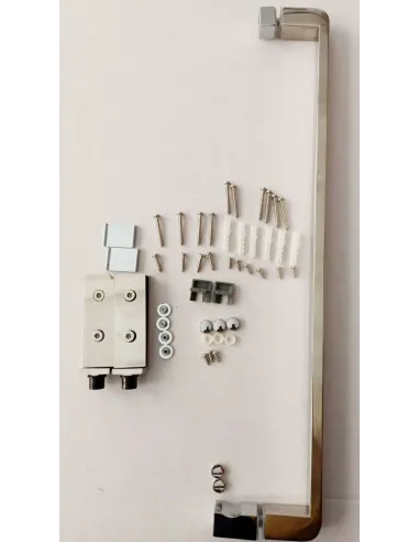 Душова кабіна без піддону Mixxus Premium Bevel SC01-100x80x195-TR Chrome, прямокутна