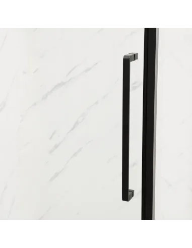 Душова кабіна без піддону Mixxus Premium Bevel SC01-90x90x195-TR Black, квадратна