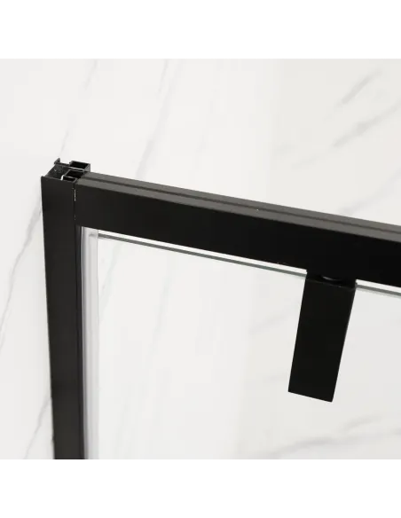 Душова кабіна без піддону Mixxus Premium Bevel SC01-90x90x195-TR Black, квадратна Душова кабіна без піддону Mixxus Premium Bevel SC01-90x90x195-TR Black, квадратна