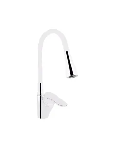 Смеситель для кухни Lidz Tani 007F3 LDTAN007F3WCR40423 Chrome/White, с гибким изливом
