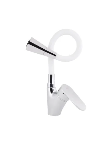 Змішувач для кухні Lidz Tani 007F3 LDTAN007F3WCR40423 Chrome/White, з гнучким виливом